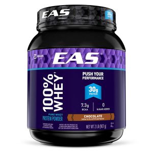 EAS 100% Whey Protein Powder, Chocolate, 30g Protein, 2 lb